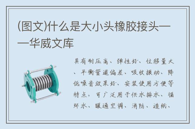 (图文)什么是大小头橡胶接头——华威文库