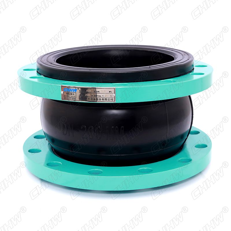 DN400可曲挠单球体橡胶软接头(经纬线橡胶接头)